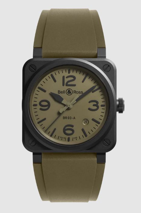 Bell & Ross BR-03 MILITARY CERAMIC Replica Watch BR03A-MIL-CE/SRB